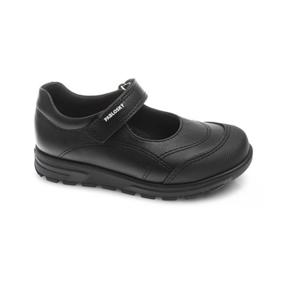 occidental Del Sur parque Natural Zapato Colegial Pablosky Negro Velcro para Niña - Joven Zapaterías